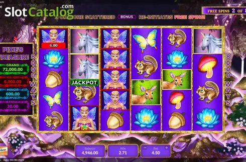 Οθόνη3. Pixie’s Treasure Κουλοχέρης 
