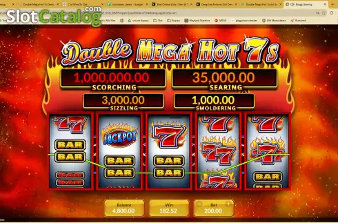 Οθόνη3. Double Mega Hot 7s Κουλοχέρης