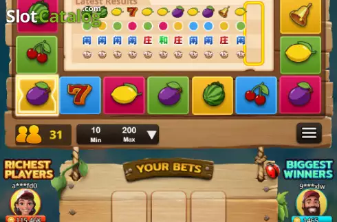 Οθόνη3. Fruit Roulette Κουλοχέρης