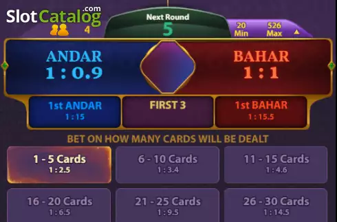 Οθόνη3. Andar Bahar (KingMidas Games) Κουλοχέρης
