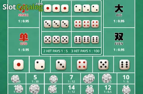 Οθόνη2. Sic Bo (KingMidas Games) Κουλοχέρης