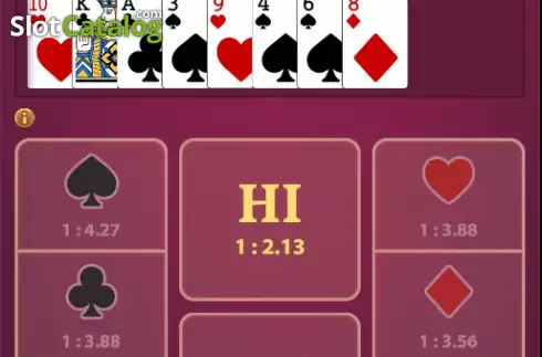 Οθόνη3. Cards Hi Lo (KingMidas Games) Κουλοχέρης