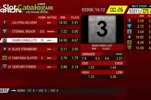 Οθόνη6. Pre-recorded Dog Racing Κουλοχέρης