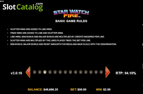 Οθόνη8. Star Watch Fire Κουλοχέρης