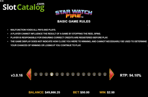 Οθόνη9. Star Watch Fire Κουλοχέρης