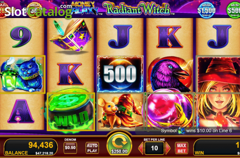Οθόνη3. Money Galaxy Radiant Witch Κουλοχέρης