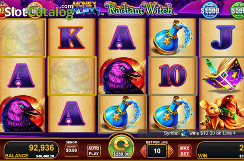 Οθόνη5. Money Galaxy Radiant Witch Κουλοχέρης