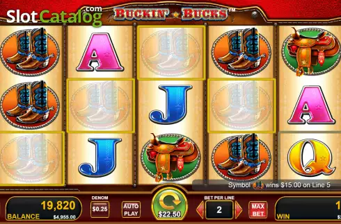 Οθόνη3. Buckin' Bucks Κουλοχέρης 