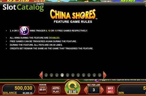 Οθόνη8. China Shores with Quick Strike Κουλοχέρης