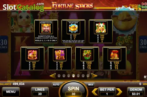 Οθόνη7. Fortune Stacks Κουλοχέρης