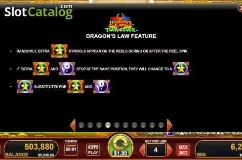 Οθόνη7. Dragon's Law Κουλοχέρης