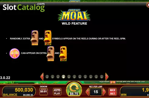 Οθόνη6. Great Moai Κουλοχέρης