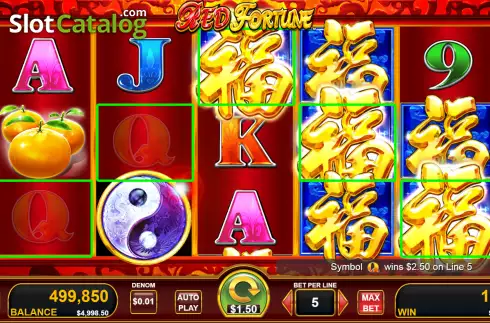 Οθόνη3. Red Fortune Κουλοχέρης
