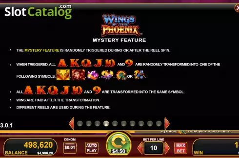 Οθόνη6. Wings of the Phoenix Κουλοχέρης