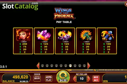 Οθόνη9. Wings of the Phoenix Κουλοχέρης