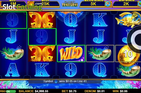 Οθόνη3. Ocean Spin Kingdom's Treasures Κουλοχέρης