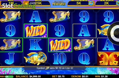 Οθόνη4. Ocean Spin Kingdom's Treasures Κουλοχέρης