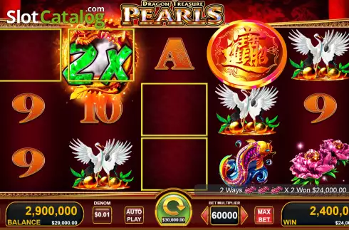 Οθόνη3. Dragon Treasure Pearls Κουλοχέρης