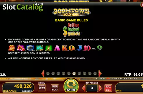 Οθόνη8. Boomtown Gold Mine Κουλοχέρης 
