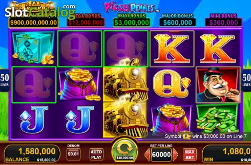Οθόνη4. All Aboard Piggy Pennies Κουλοχέρης 