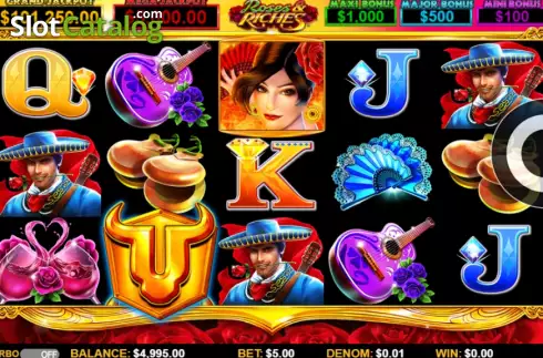 Οθόνη2. Bull Blitz Roses & Riches Κουλοχέρης