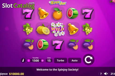 Οθόνη2. SpinJoy Society Κουλοχέρης