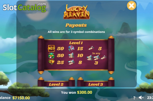 Οθόνη6. Lucky Heaven Κουλοχέρης