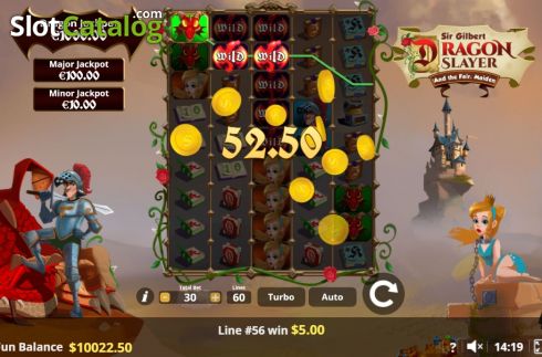 Οθόνη3. Dragon Slayer (Lady Luck Games) Κουλοχέρης
