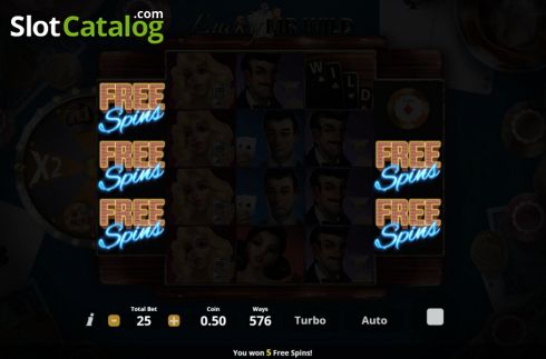 Οθόνη3. Lucky Mr. Wild Κουλοχέρης