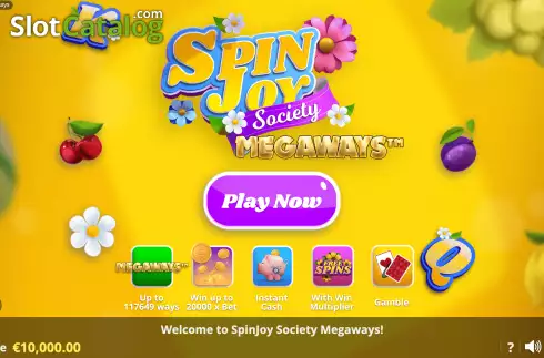 Οθόνη2. SpinJoy Society Megaways Κουλοχέρης