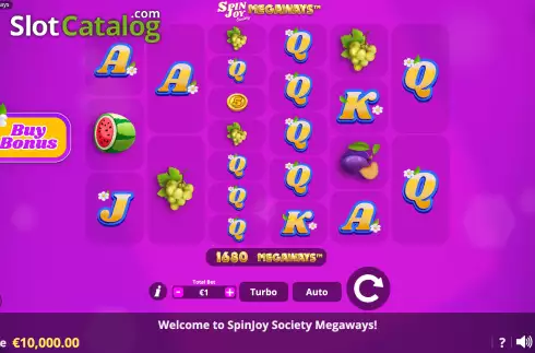 Οθόνη3. SpinJoy Society Megaways Κουλοχέρης