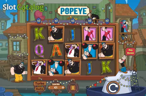 Οθόνη3. Popeye (Lady Luck Games) Κουλοχέρης