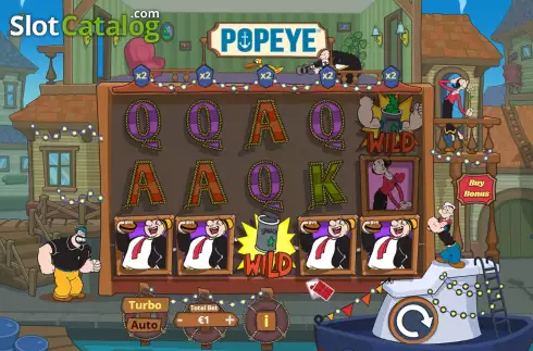 Οθόνη5. Popeye (Lady Luck Games) Κουλοχέρης