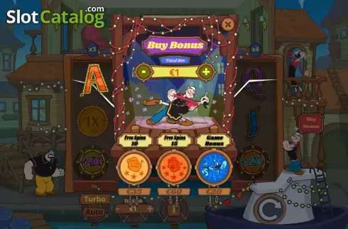 Οθόνη8. Popeye (Lady Luck Games) Κουλοχέρης