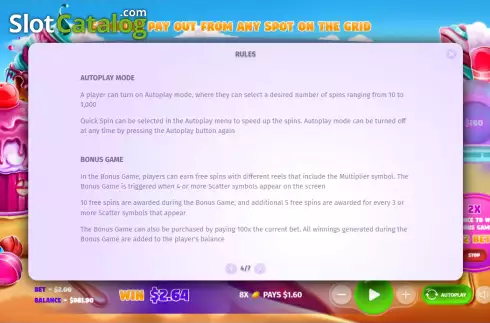Οθόνη9. Candy Splash Κουλοχέρης