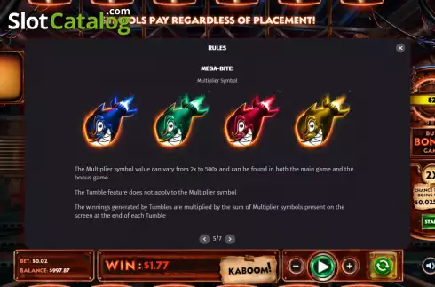 Οθόνη9. Kaboom (Lambda Gaming) Κουλοχέρης 