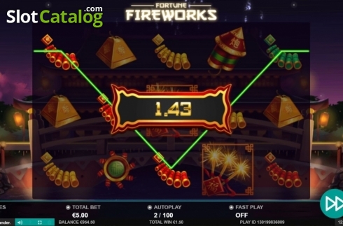 Οθόνη4. Fortune Fireworks Κουλοχέρης