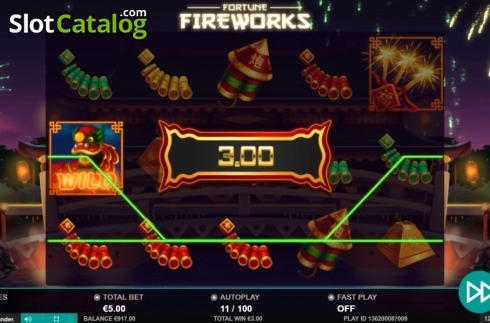 Οθόνη5. Fortune Fireworks Κουλοχέρης