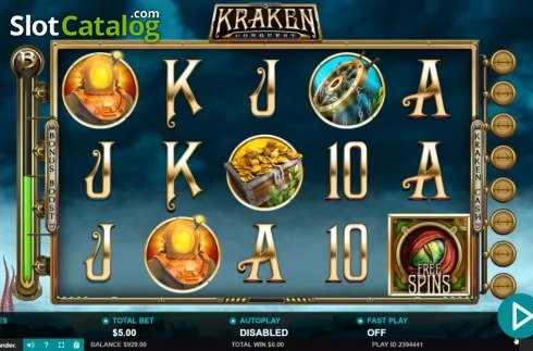 Οθόνη3. Kraken Conquest Κουλοχέρης