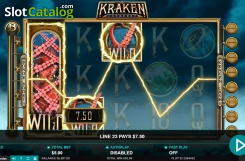Οθόνη5. Kraken Conquest Κουλοχέρης