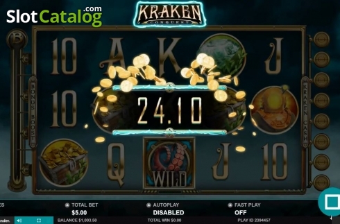 Οθόνη6. Kraken Conquest Κουλοχέρης