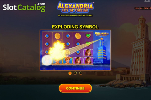 Οθόνη2. Alexandria City Of Fortune Κουλοχέρης