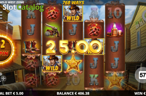 Οθόνη7. Wild West Zone Κουλοχέρης