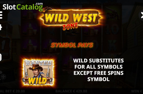 Οθόνη8. Wild West Zone Κουλοχέρης