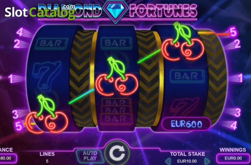 Οθόνη5. Diamond Fortunes Κουλοχέρης