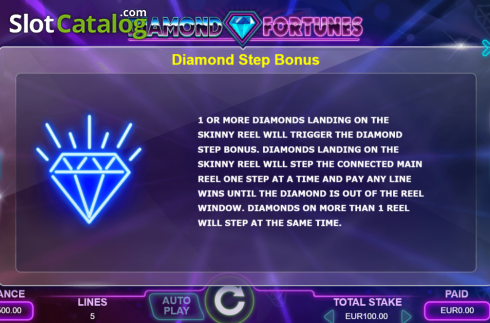 Οθόνη8. Diamond Fortunes Κουλοχέρης