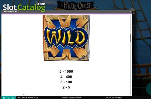 Οθόνη9. A Pirate Quest (Leander Games) Κουλοχέρης