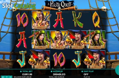 Οθόνη3. A Pirate Quest (Leander Games) Κουλοχέρης