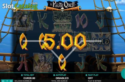 Οθόνη5. A Pirate Quest (Leander Games) Κουλοχέρης