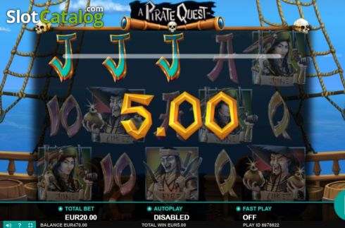 Οθόνη6. A Pirate Quest (Leander Games) Κουλοχέρης